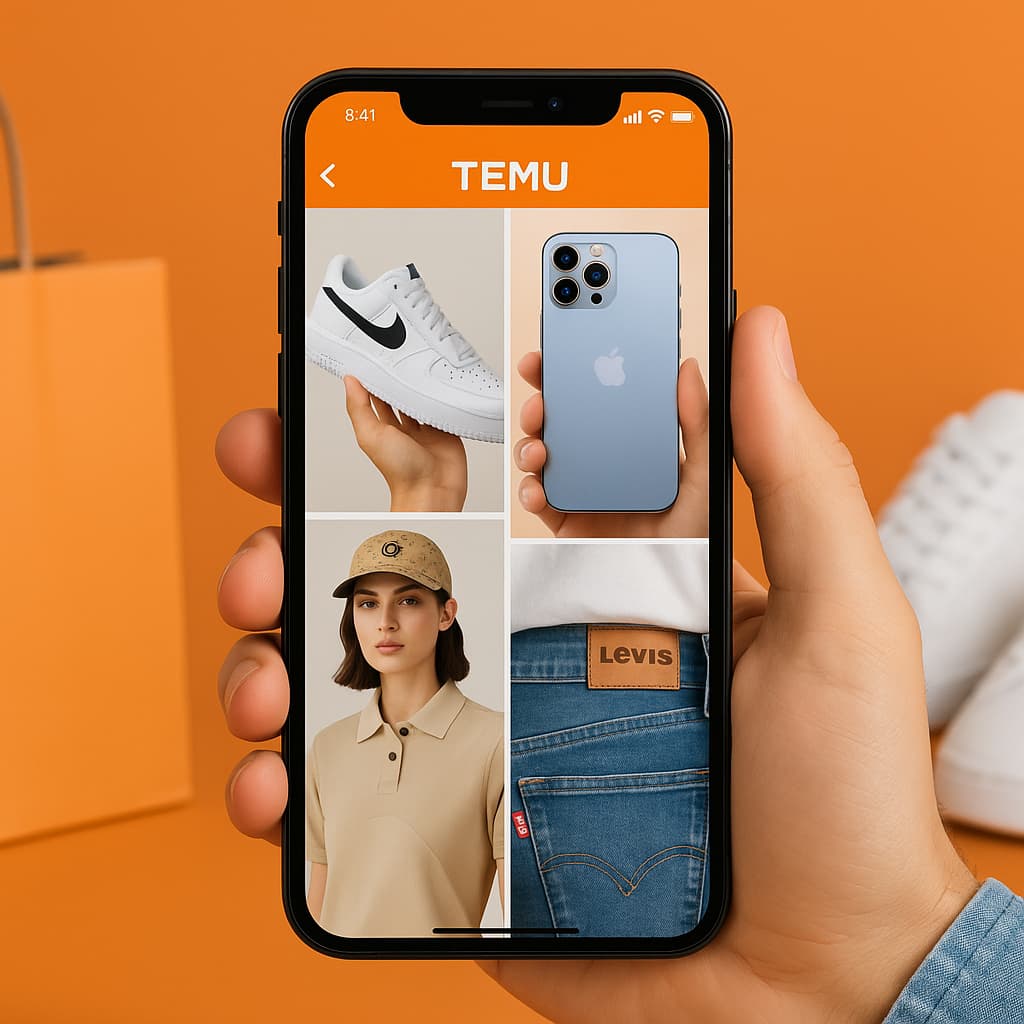 Acquistare prodotti di marca su Temu in modo sicuro