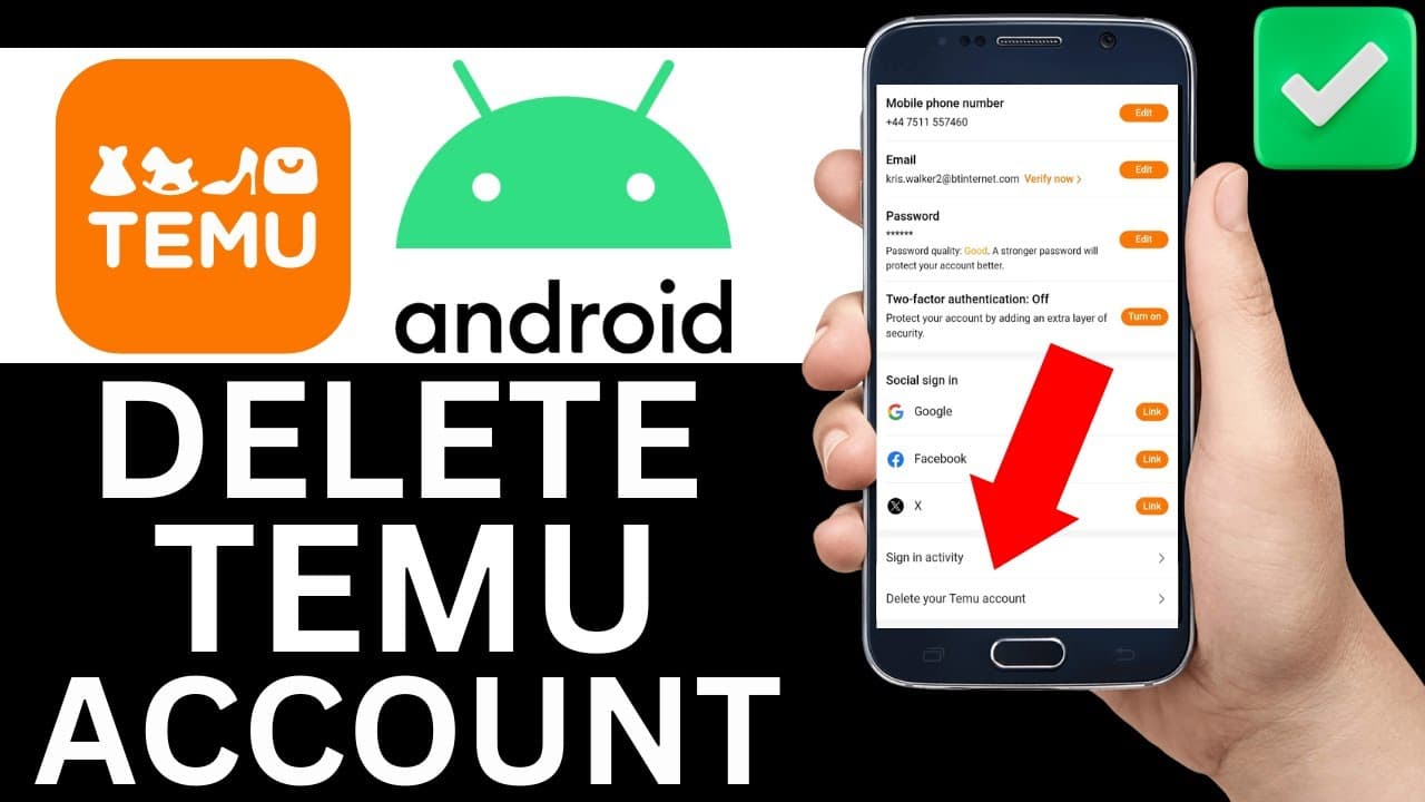Alternativa alla cancellazione: disattivare temporaneamente Temu