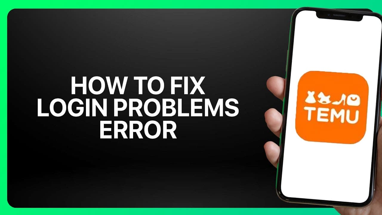 Le cause più comuni dell’errore di accesso Temu