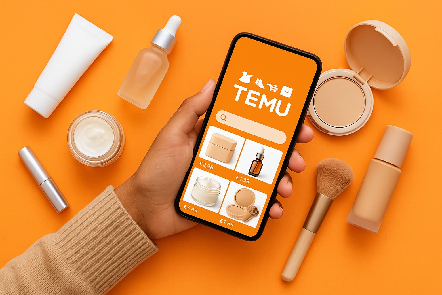 Offerte cosmetici Temu per risparmiare ogni giorno